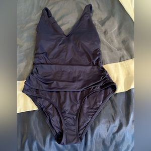 One piece Anne Cole swimsuit in navy blue